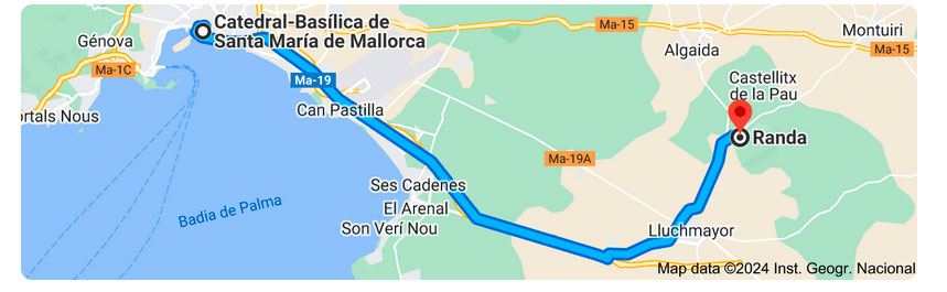 Mapa area de recogidas